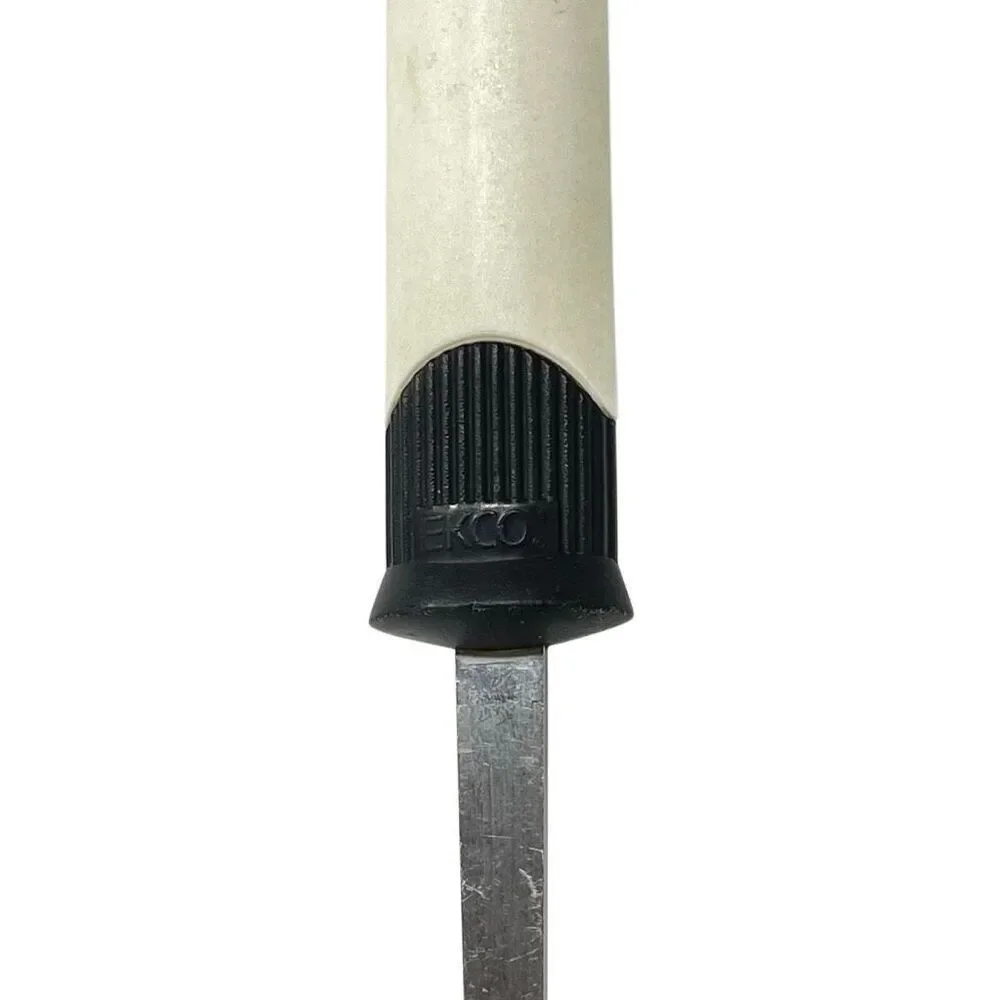 EKCO Ladle Stainless Steel and Nylon Vintage White Black Utensil